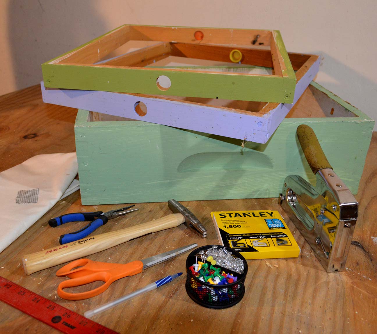 quilt box tools and supplies